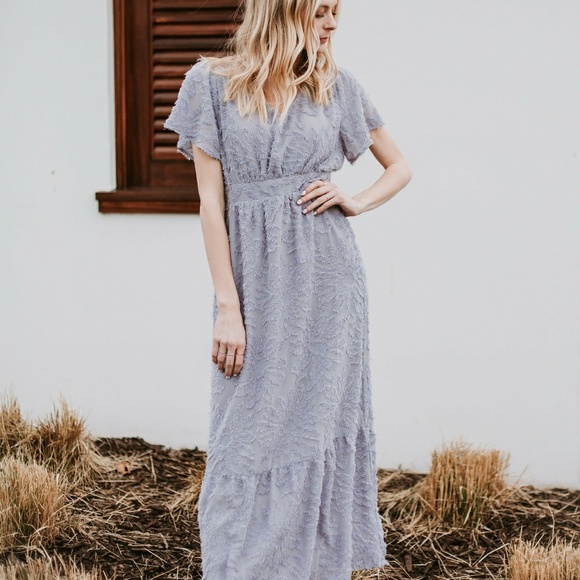 Piper & Scoot Dresses & Skirts - Piper & Scoot Theater maxi dress in light grey
